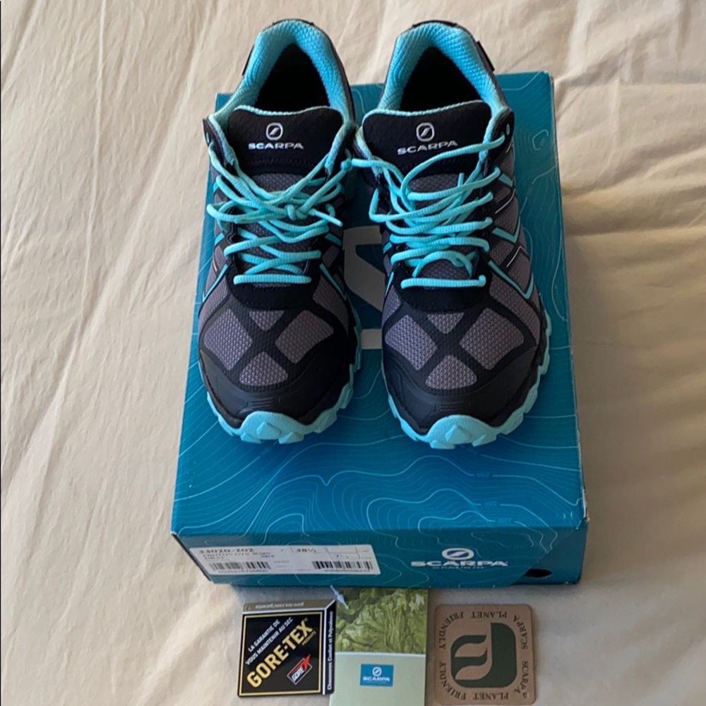 Scarps Running Shoes! Worn once!!